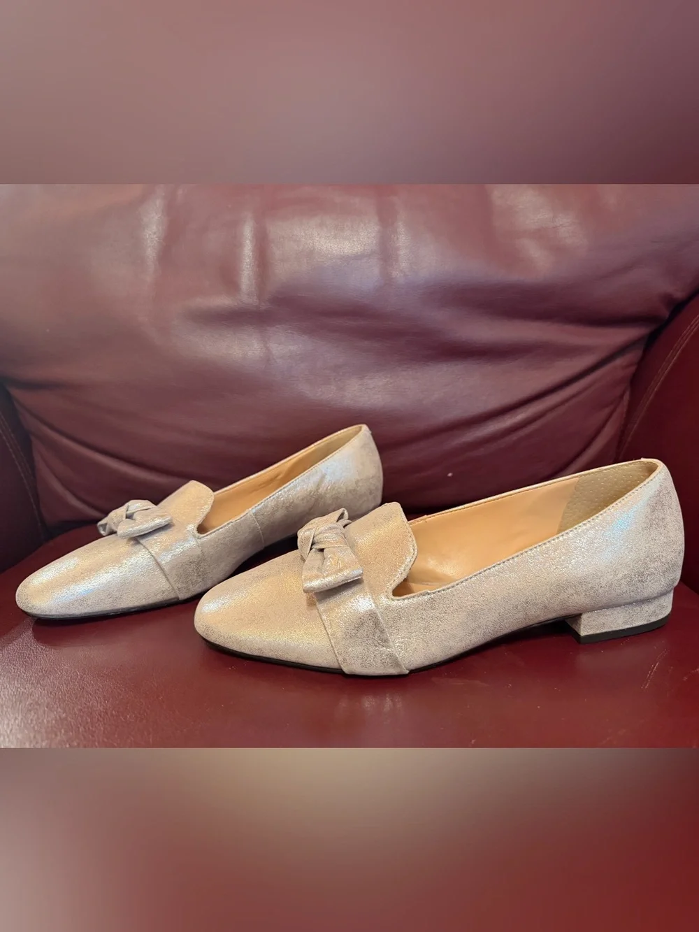 Talbots Metallic Loafers